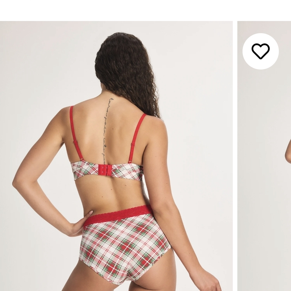 Savage X Fenty Festive Red Plaid Panties *BUNDLES ARE BEST*